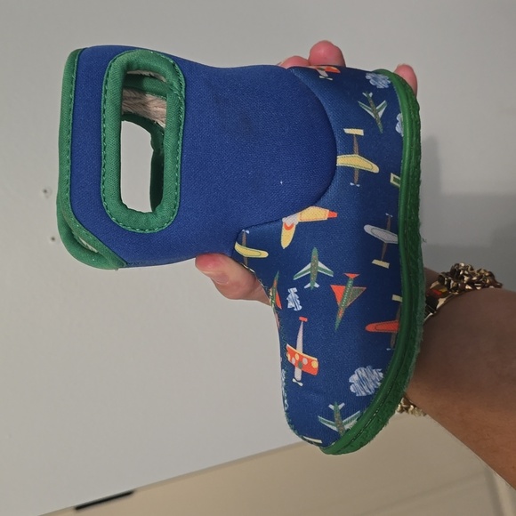 Bogs Airplane Print Rain Boots Toddler Size 7 - Picture 8 of 8